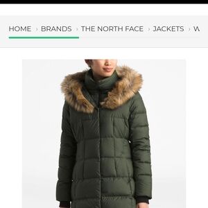 The North Face Women's Green Puffer Coat